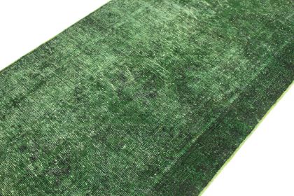Carpetido Design Vintage Rug Runner Green in 300x100 (3 / 5)