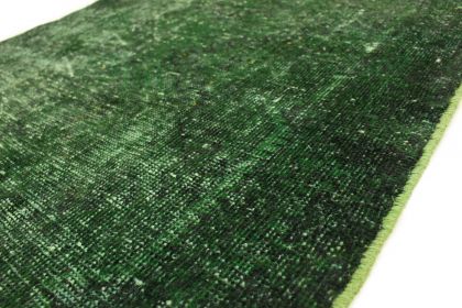 Carpetido Design Vintage Rug Runner Green in 300x100 (4 / 5)