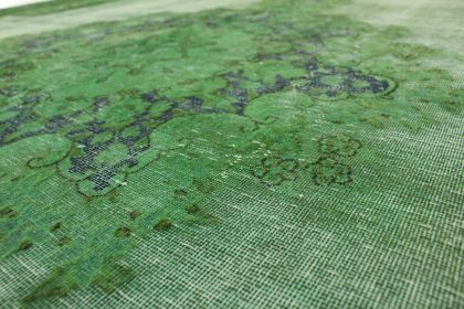 Carpetido Design Vintage Rug Green in 370x260 (8 / 10)
