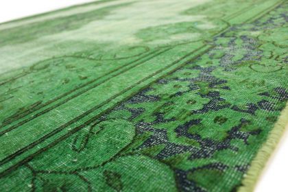 Carpetido Design Vintage Rug Green in 370x260 (9 / 10)