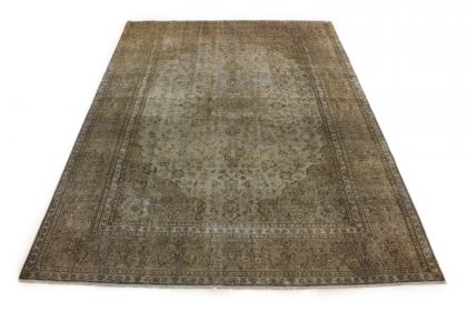 Carpetido Design Vintage-Teppich Beige Sand in 340x240