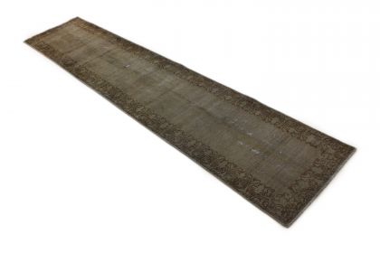 Carpetido Design Vintage-Teppich Beige Sand in 370x80 (2 / 8)