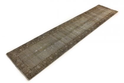 Carpetido Design Vintage-Teppich Beige Sand in 370x80 (3 / 8)