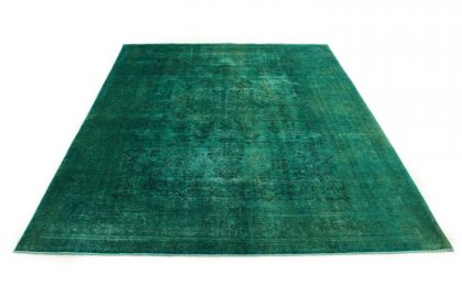 Carpetido Design Vintage Rug Turquoise Green in 370x290