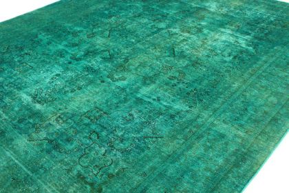 Carpetido Design Vintage-Teppich Türkis Grün in 370x290 (4 / 12)