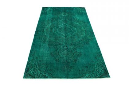 Carpetido Design Vintage Rug Turquoise Green in 300x170