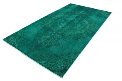 Carpetido Design Vintage Rug Turquoise Green in 300x170 (3 / 9)