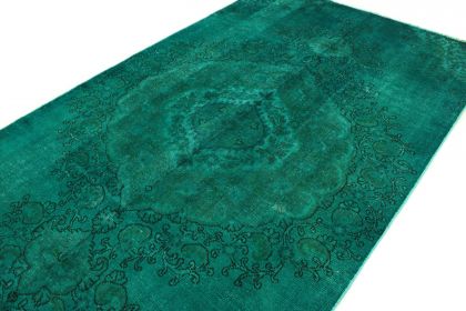 Carpetido Design Vintage Rug Turquoise Green in 300x170 (4 / 9)