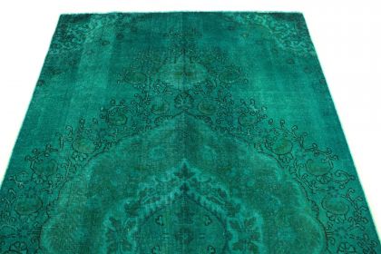 Carpetido Design Vintage Rug Turquoise Green in 300x170 (5 / 9)