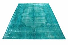 Carpetido Design Vintage Rug Turquoise Green in 410x320