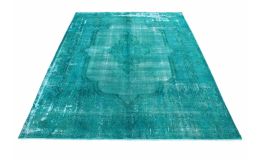 Carpetido Design Vintage Rug Turquoise Green in 410x320