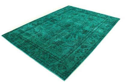 Carpetido Design Vintage Rug Turquoise Green in 290x210 (3 / 9)