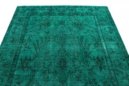 Carpetido Design Vintage Rug Turquoise Green in 290x210 (5 / 9)