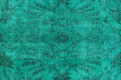 Carpetido Design Vintage Rug Turquoise Green in 290x210 (6 / 9)
