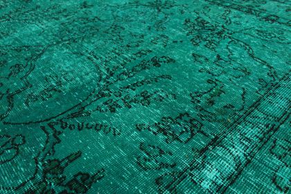Carpetido Design Vintage Rug Turquoise Green in 290x210 (8 / 9)