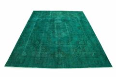 Carpetido Design Vintage Rug Turquoise Green in 390x290