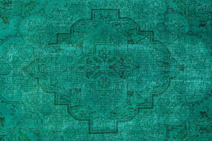 Carpetido Design Vintage-Teppich Türkis Grün in 390x290 (11 / 11)