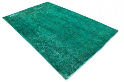 Carpetido Design Vintage Rug Turquoise Green in 300x200 (2 / 9)