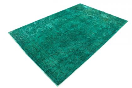 Carpetido Design Vintage Rug Turquoise Green in 300x200 (3 / 9)