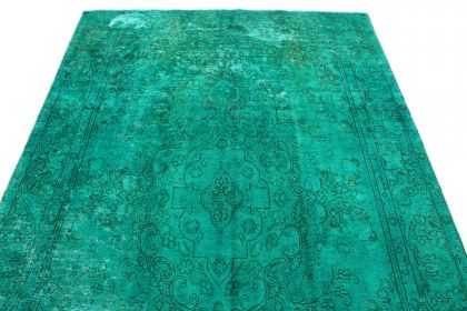 Carpetido Design Vintage Rug Turquoise Green in 300x200 (5 / 9)