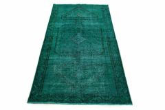 Carpetido Design Vintage Rug Turquoise Green in 290x140