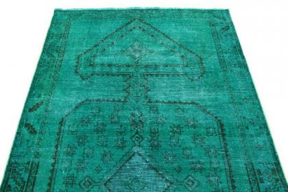Carpetido Design Vintage Rug Turquoise Green in 290x140 (5 / 9)