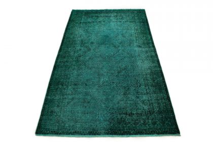 Carpetido Design Vintage Rug Turquoise Green in 300x160