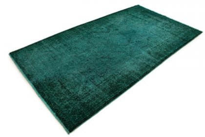 Carpetido Design Vintage Rug Turquoise Green in 300x160 (3 / 7)