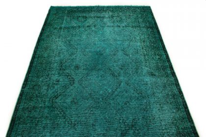 Carpetido Design Vintage Rug Turquoise Green in 300x160 (4 / 7)