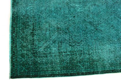 Carpetido Design Vintage Rug Turquoise Green in 300x160 (5 / 7)