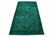 Carpetido Design Vintage Rug Turquoise Green in 290x160