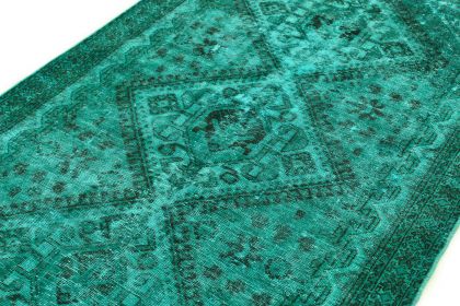 Carpetido Design Vintage-Teppich Türkis Grün in 290x160 (4 / 8)