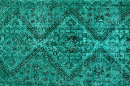 Carpetido Design Vintage-Teppich Türkis Grün in 290x160 (8 / 8)