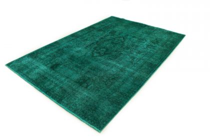 Carpetido Design Vintage-Teppich Türkis Grün in 290x190 (3 / 7)
