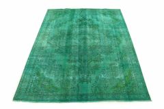 Carpetido Design Vintage Rug Turquoise Green in 260x210