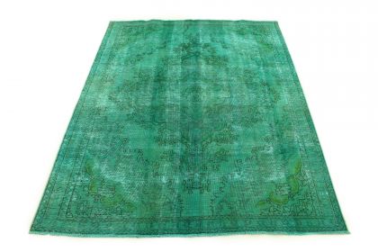 Carpetido Design Vintage Rug Turquoise Green in 260x210