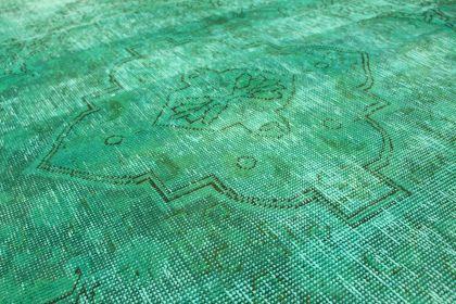 Carpetido Design Vintage-Teppich Türkis Grün in 260x210 (7 / 9)