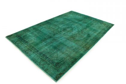 Carpetido Design Vintage-Teppich Türkis Grün in 270x180 (3 / 10)