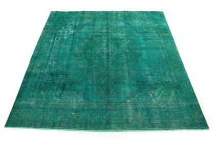 Carpetido Design Vintage Rug Turquoise Green in 290x280