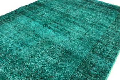 Carpetido Design Vintage Rug Turquoise Green in 190x110 (6 / 7)