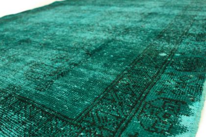 Carpetido Design Vintage Rug Turquoise Green in 190x110 (7 / 7)