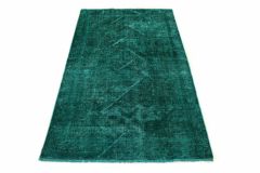 Carpetido Design Vintage Rug Turquoise Green in 200x120