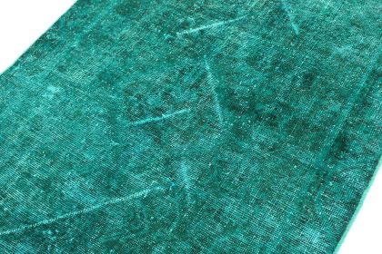 Carpetido Design Vintage Rug Turquoise Green in 200x120 (4 / 8)