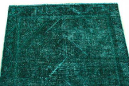 Carpetido Design Vintage Rug Turquoise Green in 200x120 (5 / 8)