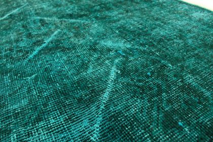 Carpetido Design Vintage Rug Turquoise Green in 200x120 (7 / 8)