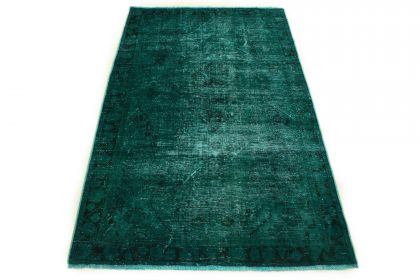 Carpetido Design Vintage-Teppich Türkis Grün in 200x130