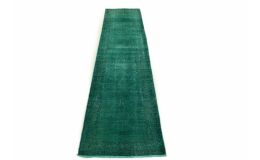 Carpetido Design Vintage Rug Turquoise Green in 350x80