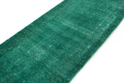 Carpetido Design Vintage Rug Turquoise Green in 350x80 (4 / 7)