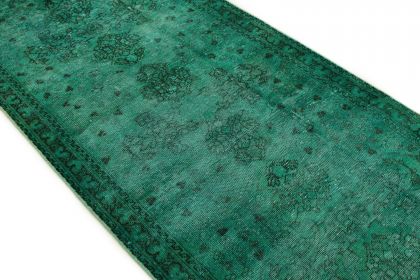 Carpetido Design Vintage-Teppich Läufer Türkis Grün in 300x100 (4 / 7)