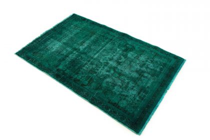 Carpetido Design Vintage Rug Turquoise Green in 160x100 (2 / 7)